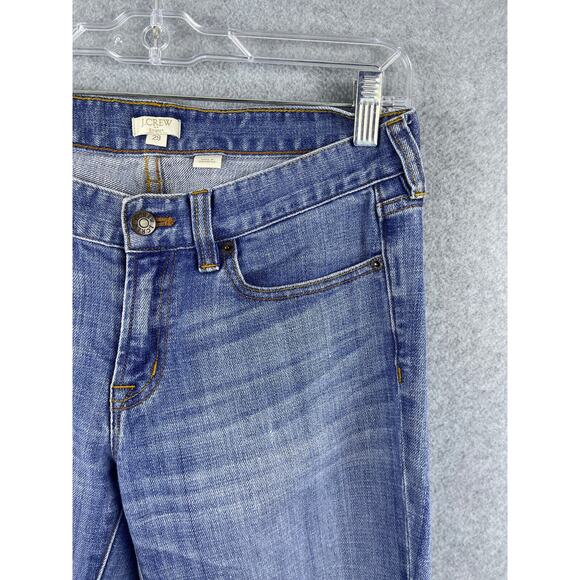 J Crew Straight Jeans Men's 29 Regular Blue Light Wash Stretch Mid Rise Casual - Picture 9 of 10